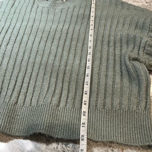 Sophie Rue Ribbed Knit Sweater in Light Green Size M - Picture 8 of 9